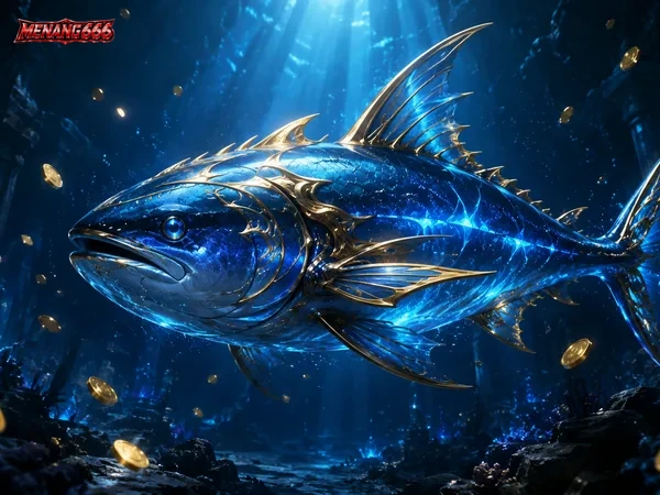 Layar permainan Cannon Fishing dengan ikan target dan elemen bonus